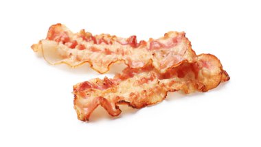 Lezzetli kızarmış domuz pastırması.