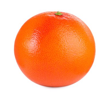 Taze olgun greyfurt beyaza izole edilmiş. Citrus meyvesi.
