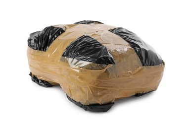 Uyuşturuculu paket beyaza izole edilmiş. Uyuşturucu bağımlılığı