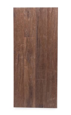 Beyazda izole edilmiş ahşap döşeme örneği