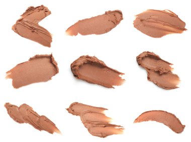 Lezzetli fındık ezmesi beyazda izole, üst manzara