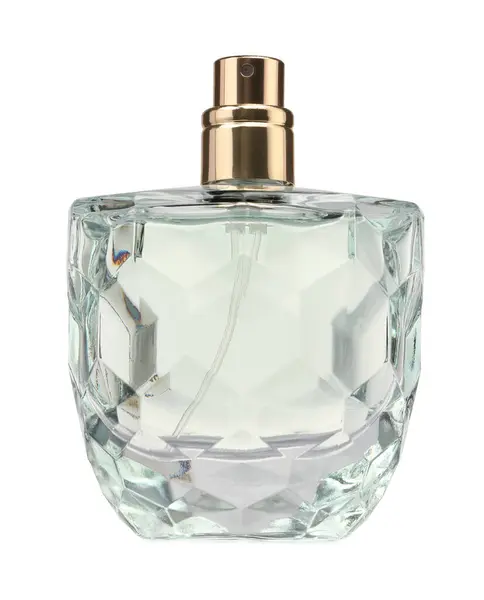 Luksusowe Perfumy Butelce Odizolowanej Biało — Zdjęcie stockowe
