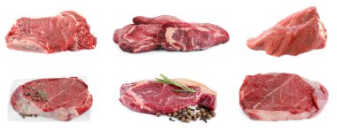 Taze et parçaları beyaza izole edilmiş.