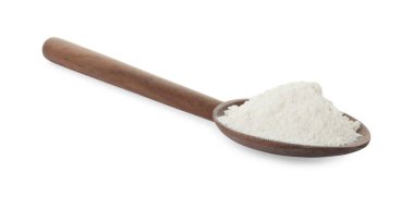 Beyaz kaşıkta kabartma tozu.