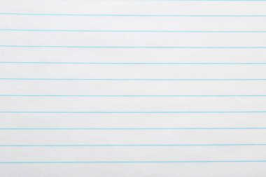 Arkaplan olarak dizili defter sayfası, üst görünüm