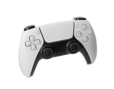 Beyaz üzerinde izole edilmiş bir kablosuz oyun denetleyici