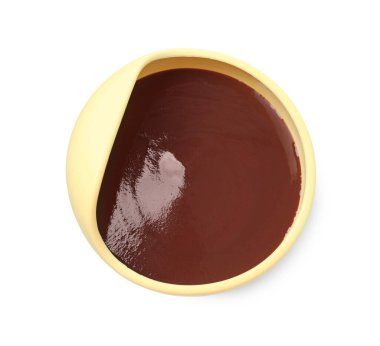 Beyaz tenceredeki leziz bebek mamaları, üst manzara.