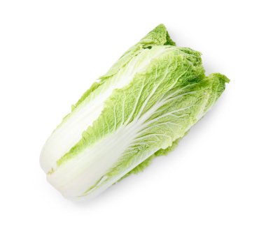 Taze taze Çin lahanası. Beyazlar üzerinde izole edilmiş.