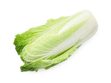 Taze taze Çin lahanası. Beyazlar üzerinde izole edilmiş.