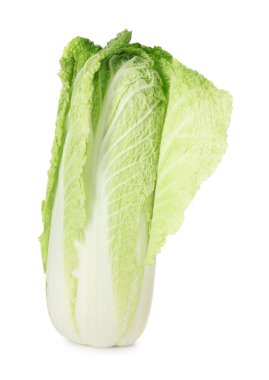 Taze taze Çin lahanası beyaza izole edilmiş.