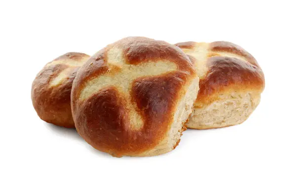 ขนมป งกรอบร อนอร อยแยกจากส ขาว — ภาพถ่ายสต็อก