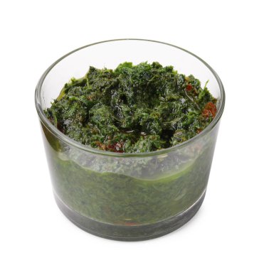 Taze terbiye edilmiş, beyaz kapta.