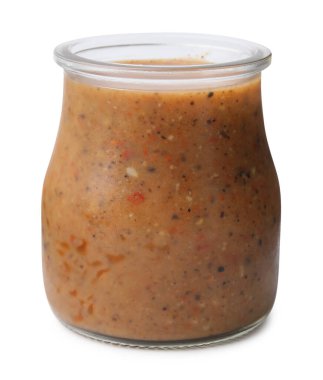 Kavanozda taze terbiye edilmiş beyaz.