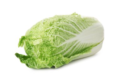 Taze taze Çin lahanası beyaza izole edilmiş.