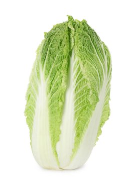 Taze taze Çin lahanası beyaza izole edilmiş.