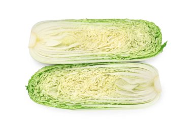 Beyaz manzaralı, taze Çin lahanaları.