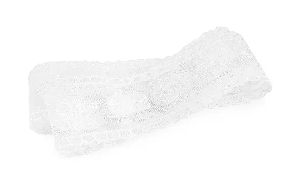 Laço Bonito Com Padrão Isolado Branco — Fotografia de Stock
