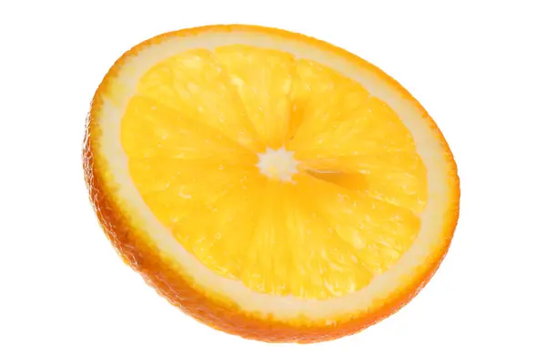 흰색으로 오렌지 슬라이스 — 스톡 사진