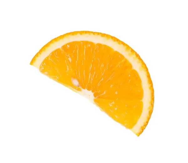 흰색으로 오렌지 슬라이스 — 스톡 사진