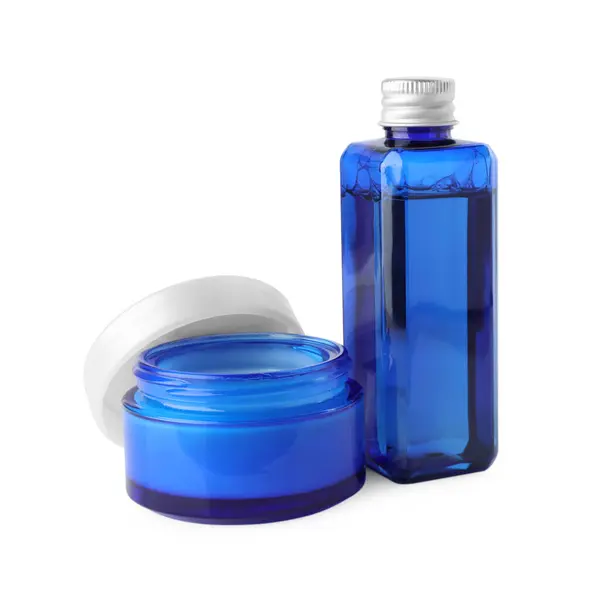 Jar Bottle Cosmetic Products Isolated White — Stock Photo, Image