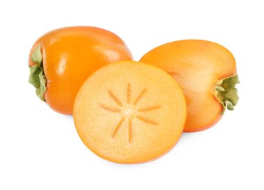 Beyaz üzerine izole edilmiş hurmalar.