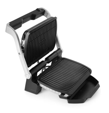 Elektrikli ızgara beyazda izole edilmiş. Yemek pişirme aygıtı