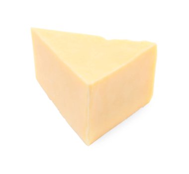 Lezzetli peynir beyaz izole parçası