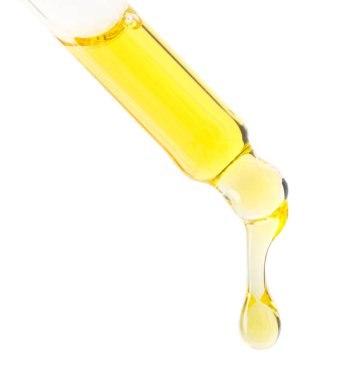 Pipetten damlayan tentür beyaza izole edildi