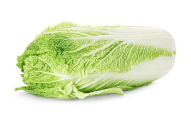Taze taze Çin lahanası beyaza izole edilmiş.