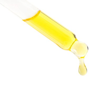 Pipetten damlayan tentür beyaza izole edildi