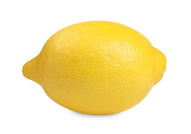 Citrus meyvesi. Taze limon beyaza izole edilmiş.