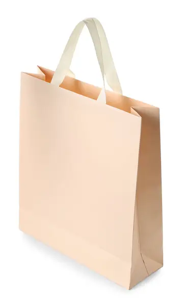 One Paper Bag Isolated White Mockup Design Royalty Free Stock Images
