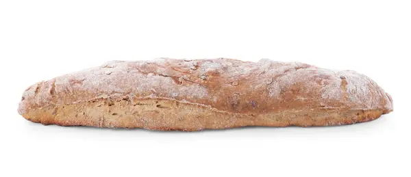 在白面包上分离的新烘焙的酸面包 — 图库照片