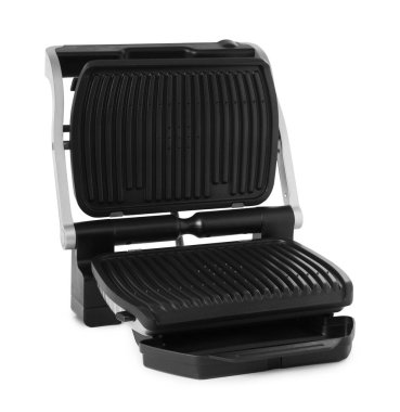 Elektrikli ızgara beyazda izole edilmiş. Yemek pişirme aygıtı