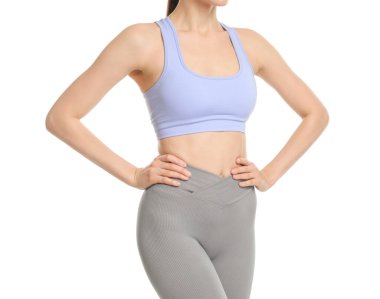 İnce vücutlu bir kadın, beyaz tenli, yakın plan