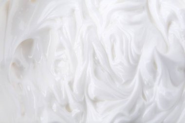 Arka plan olarak vücut bakım kreminin dokusu, üst görünüm