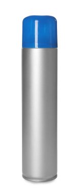 Bir şişe oda spreyi beyazda izole edilmiş.