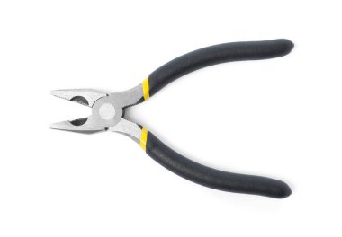 Yeni pense kombinasyonu beyaz, üst görünümde izole edildi