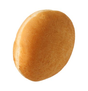 Beyaz üzerine izole edilmiş taze bir hamburger.