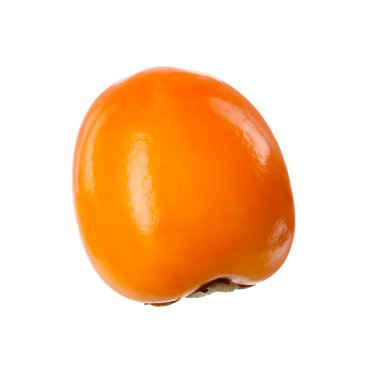 Bir taze hurma meyvesi beyaza izole edilmiş.