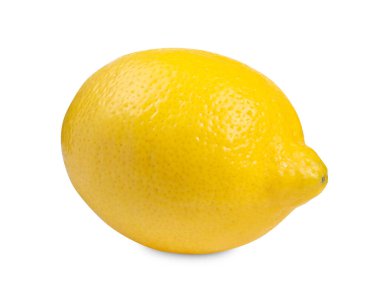 Citrus meyvesi. Taze limon beyaza izole edilmiş.