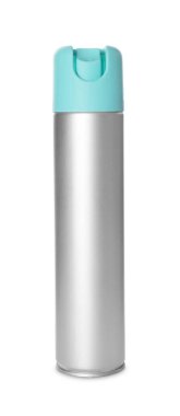 Bir şişe oda spreyi beyazda izole edilmiş.