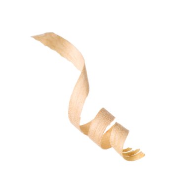 Beyazlar üzerinde izole edilmiş bir odun.