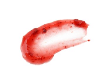 Lezzetli tatlı reçel, beyaz manzarada izole.