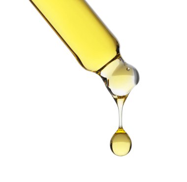 Pipetten damlayan tentür beyaza izole edildi