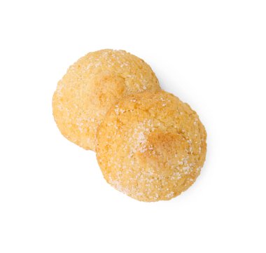 Beyaz manzaralı, tatlı kurabiyeler.