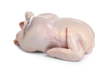 Beyaz tenli taze çiğ bir tavuk.