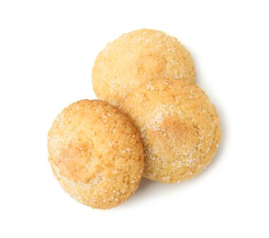 Beyaz manzaralı, tatlı kurabiyeler.