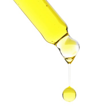 Pipetten damlayan tentür beyaza izole edildi