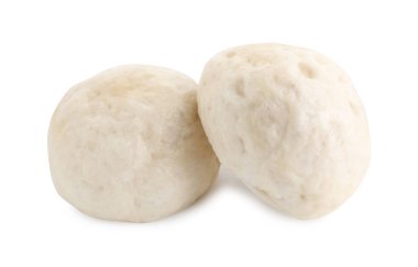 Lezzetli Çin çörekleri, beyazın üstüne izole edilmiş.